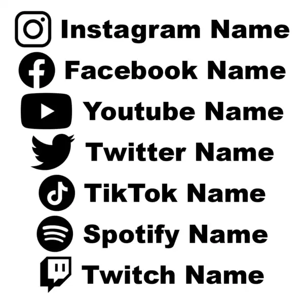 05409 Social Media Sticker Carbon Schwarz gallery