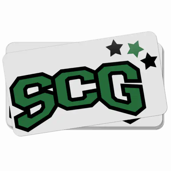 SCG Sticker Schwarz