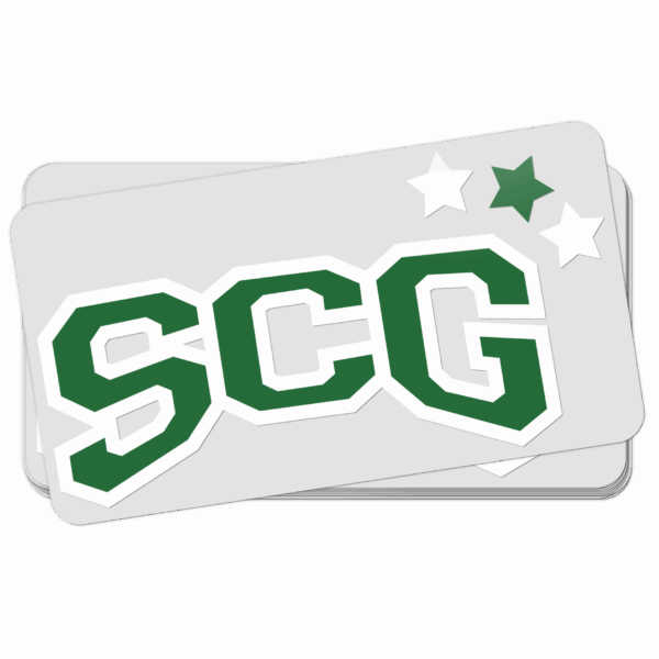 SCG Sticker Weiss