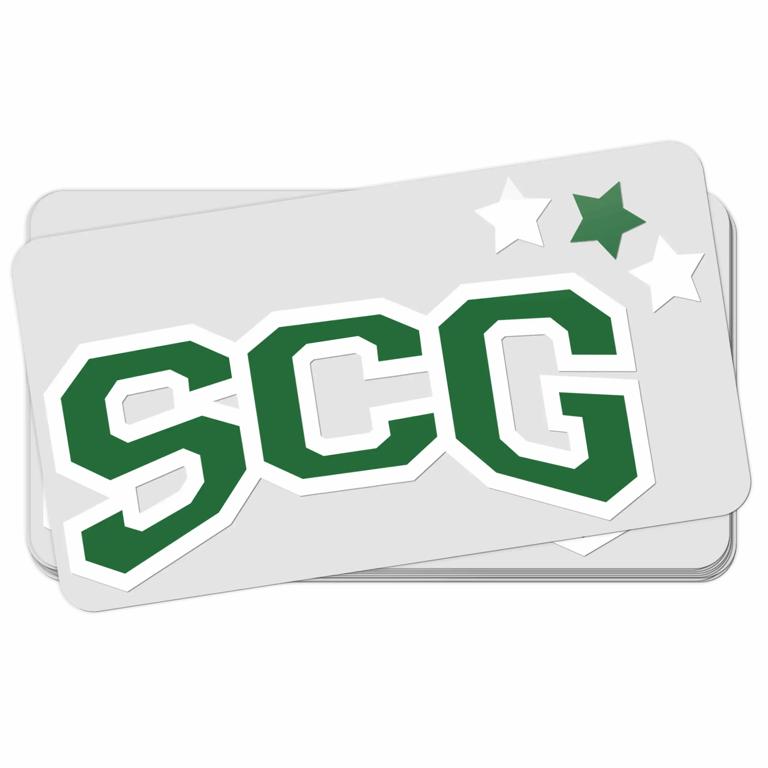 909602-stapel SCG Sticker Weiss – Bild 1