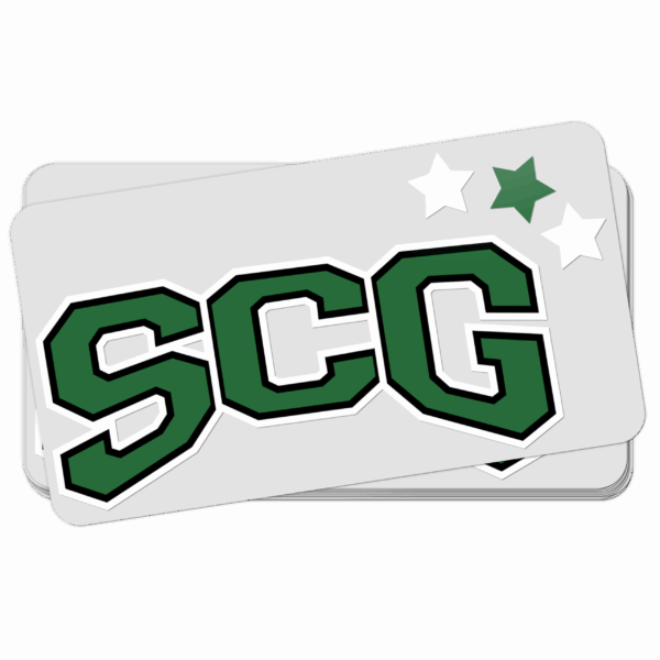 SCG Sticker Schwarz-Weiss